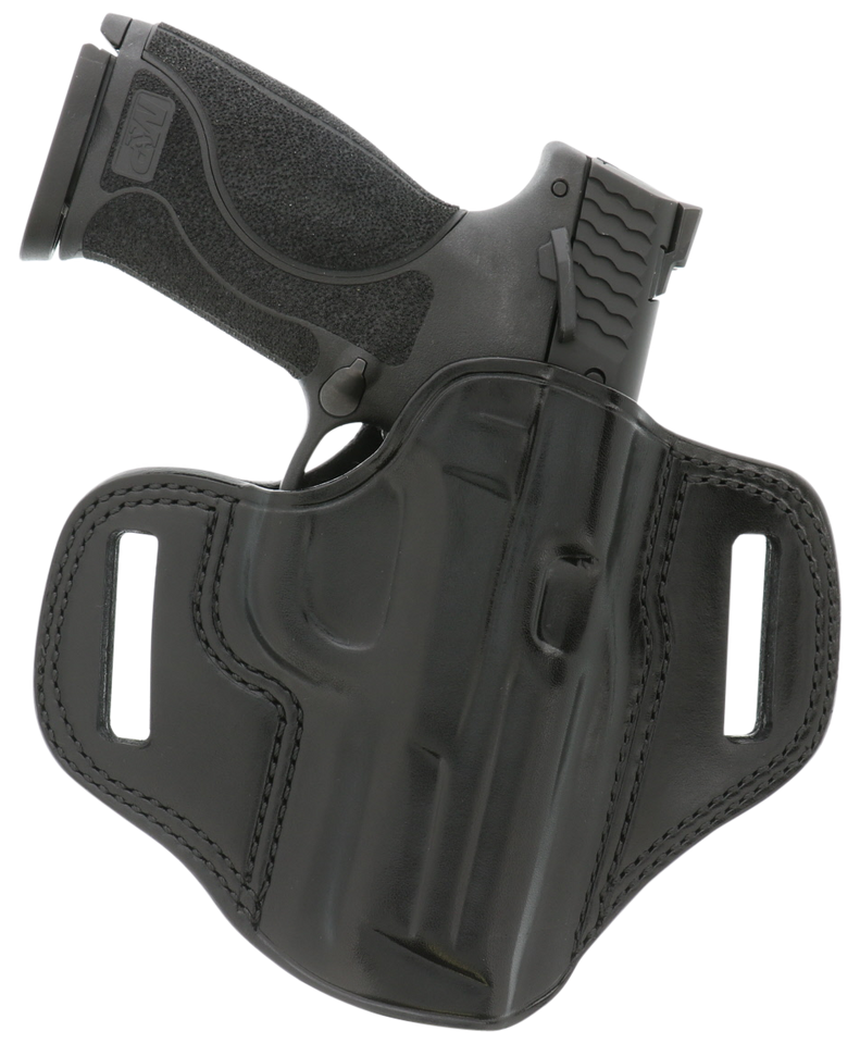 Galco CM212B Combat Master OWB Black Leather Holster for 1911 Right Hand
