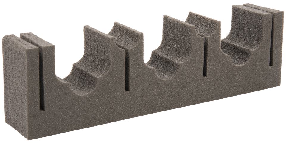 Allen 5658 Magnetic Holder for Firearms & Fishing Rods - Black Metal/Foam, Holds 3 Rifles/Shotguns