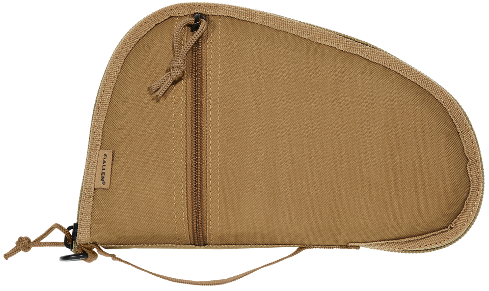 Allen 3613 Torrey Handgun Case - Coyote Tan, Lockable Zipper, 10.5" x 6.5"
