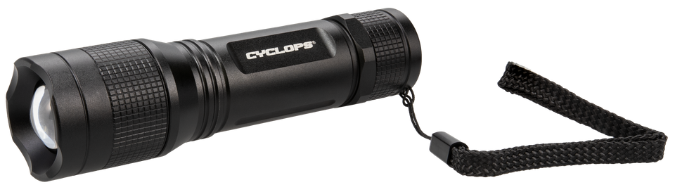 Cyclops TF-350 Tactical Flashlight - 350 Lumens Cree LED, Black Anodized