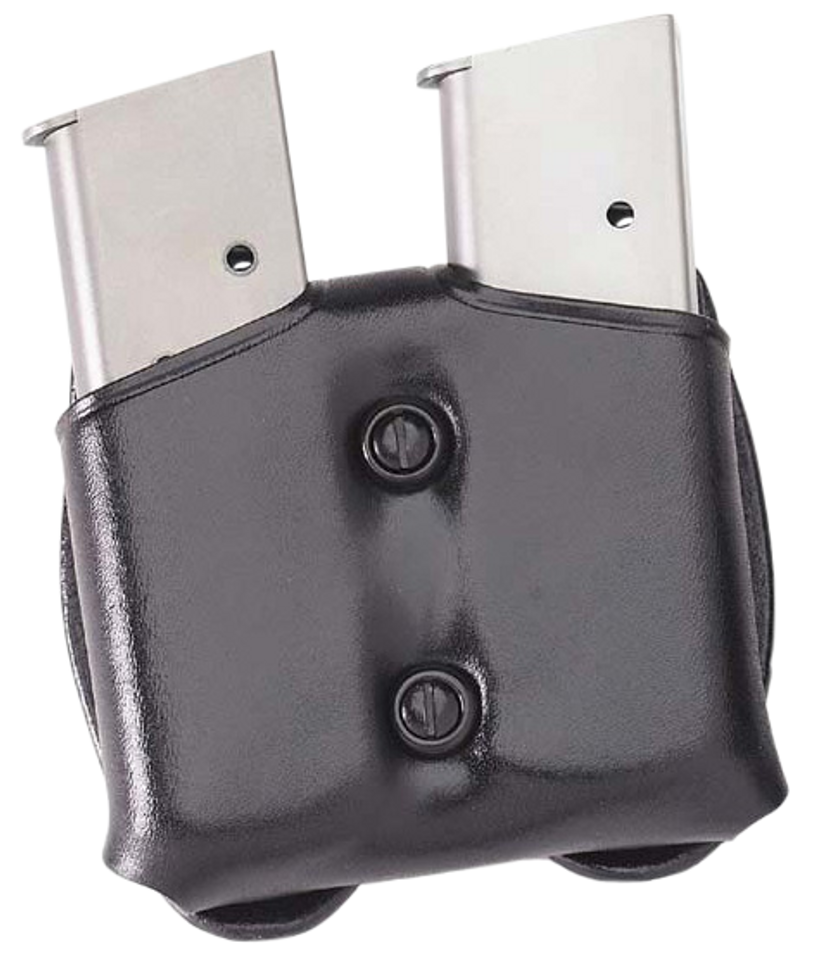 Galco CDM26B Double Mag Carrier for Sig P220 - Black Leather, Ambidextrous, Fits 1.50-1.75" Belts