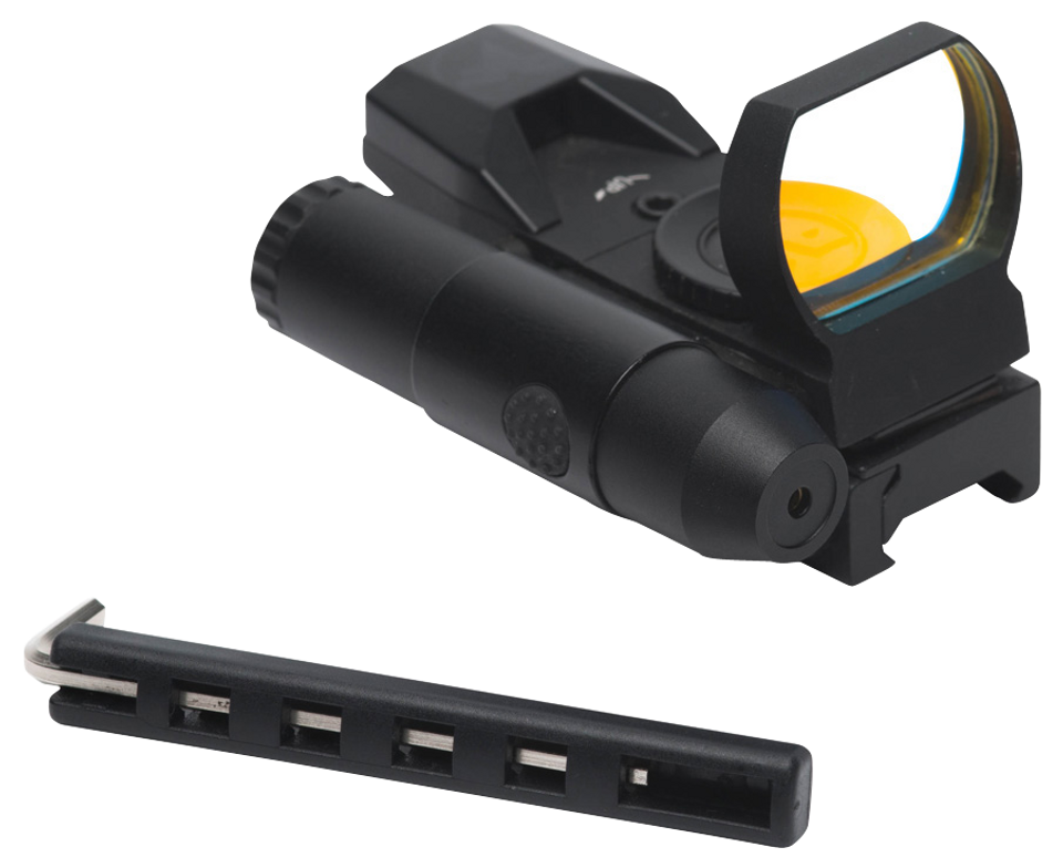 Firefield Impact Duo Reflex Sight with Red Laser - Matte Black 1x31mm/22mm 3 MOA/5 MOA Red Dot Multi Reticle