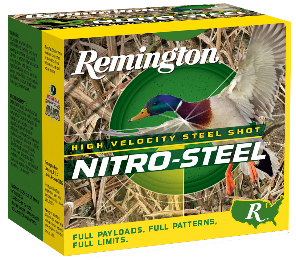 Remington Nitro-Steel High Velocity 10 Gauge 3.5" 2 Shot Ammo - 25 Box/10 Case