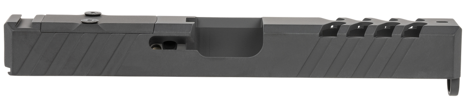 Glock 22 Gen3 TacFire Replacement Slide 40 S&W with Optics Cut & Ports - Graphite Black Cerakote Stainless Steel