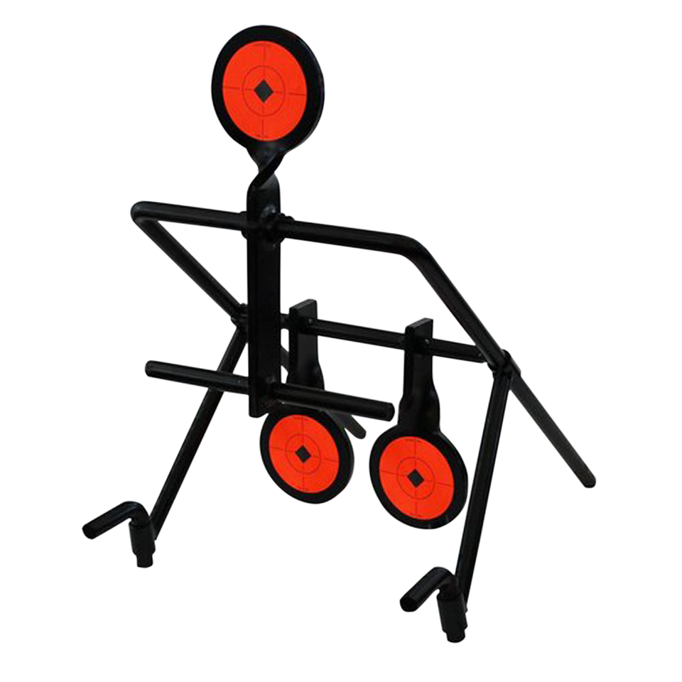 Birchwood Casey 47044 World of Targets Gallery 44 Magnum Resetting Target - Steel Circle with Crosshair & Diamond