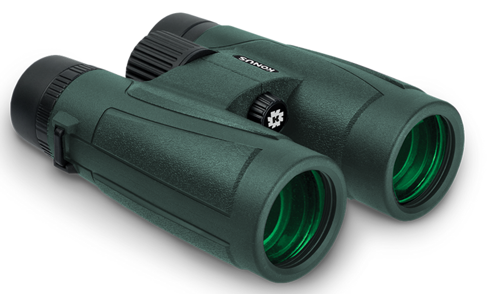 Konus BI10 Regent-HD 10x42 Binoculars with BaK-4 Roof Prism and Black Rubber Armor