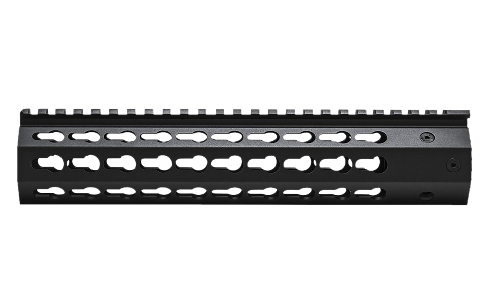 NcStar 10" Keymod Free-Floating Handguard for AR-15/M4 - Black Anodized Aluminum