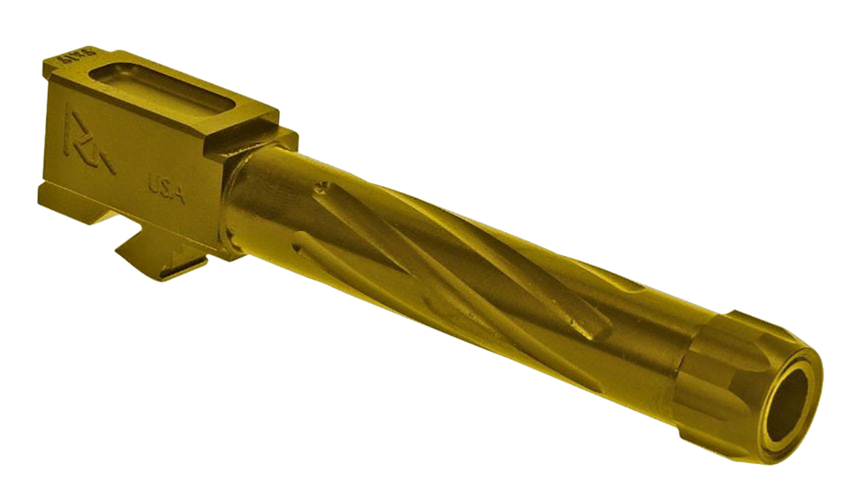 Rival Arms Precision V1 9mm Gold PVD Threaded Barrel for Glock 19 Gen3-4