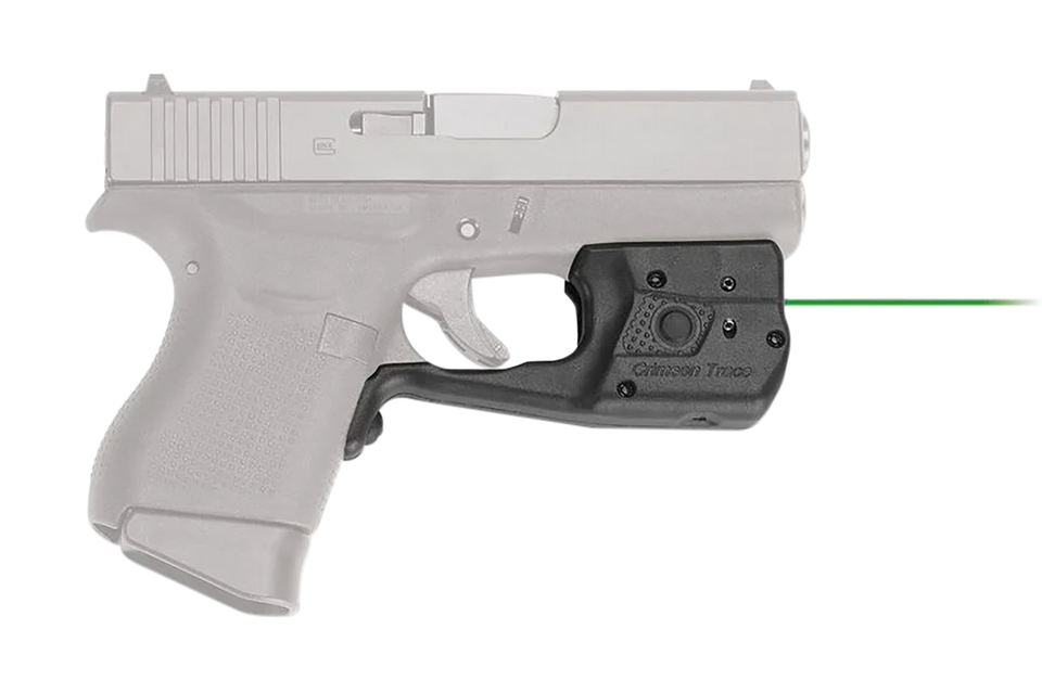 Crimson Trace LL-803G Laserguard Pro Green Laser for Glock 42/43/43X/48 - Black