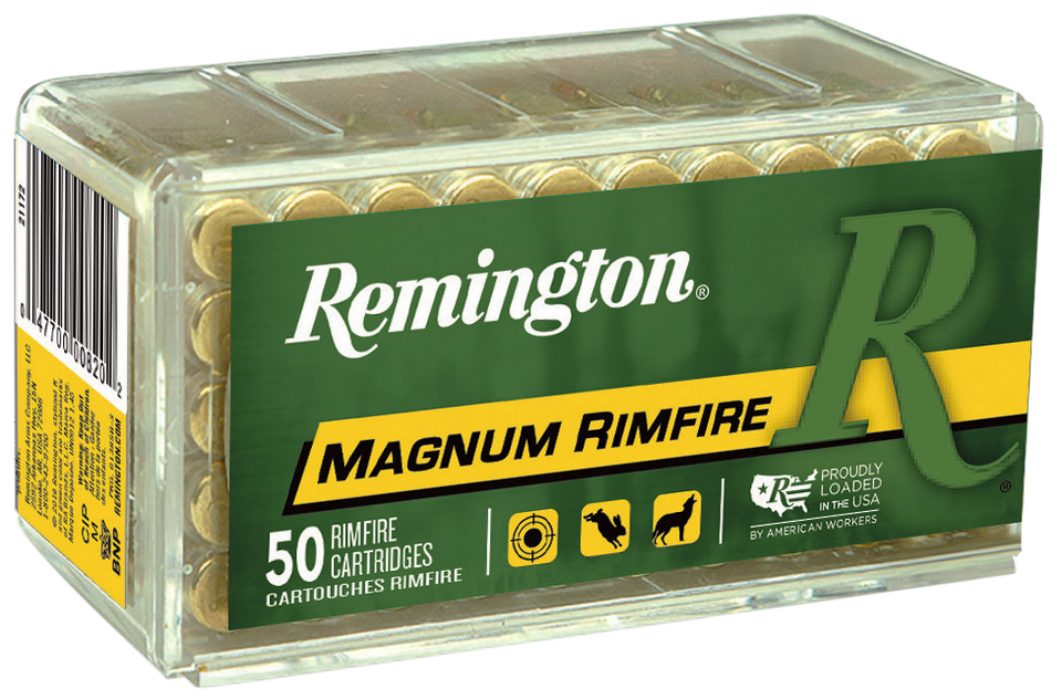 Remington 22WMR 40gr JHP Ammo - 50 Rounds per Box