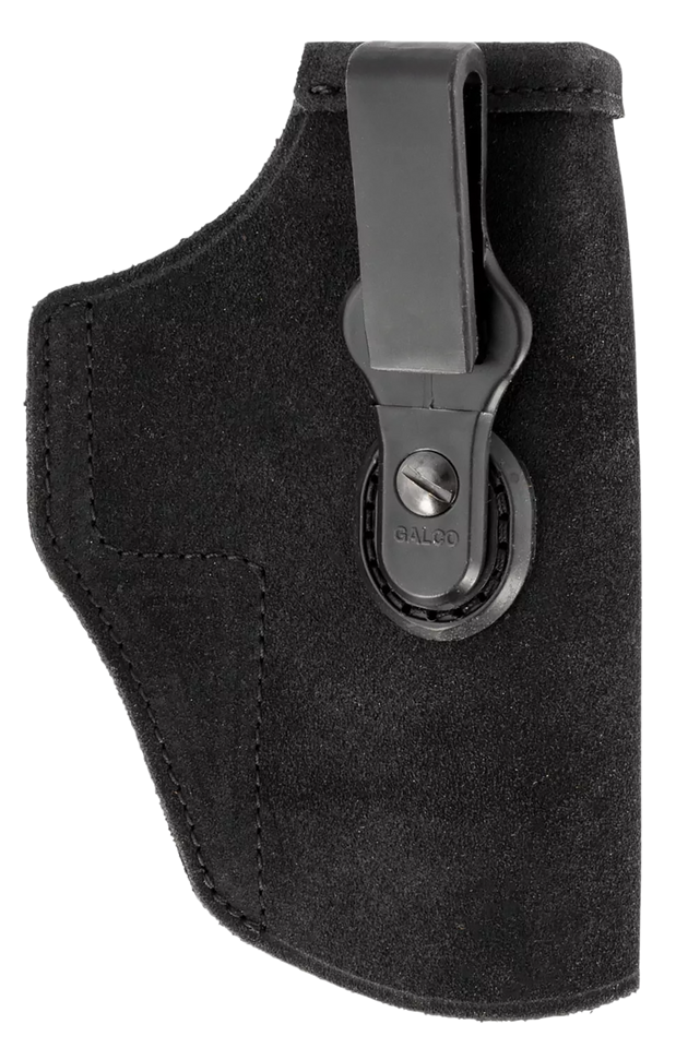 Galco TUC634B Tuck-N-Go 2.0 IWB Holster for Kimber Solo/S&W M&P Bodyguard with CT Laser - Ambidextrous Black Leather UniClip/Stealth Clip