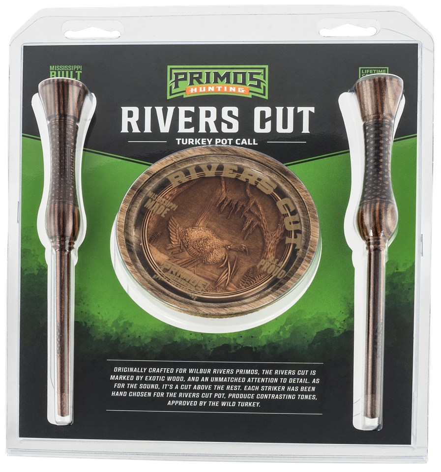 Primos Rivers Run Primos PS2921 Rivers Cut Turkey Call - Brown Hardwood Friction Sounds ...
