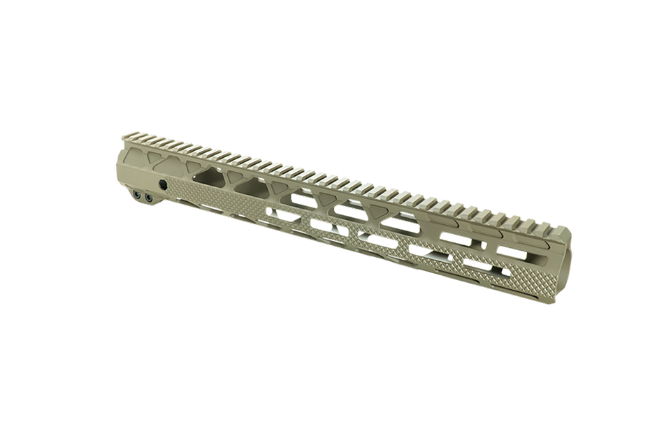 Timber Creek Outdoors 15" M-LOK AR-15 Handguard - Greyman Aluminum G15HGF