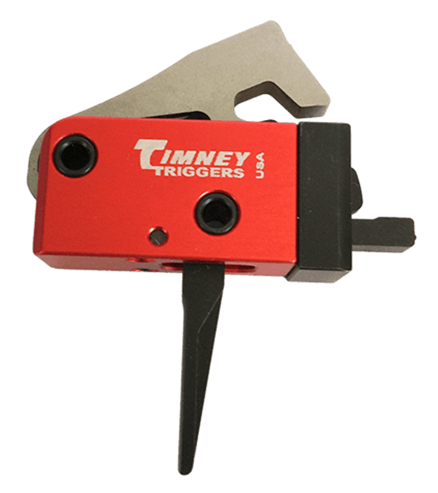 Timney Triggers 682ST PCC Two-Stage Straight Trigger, 2 lbs Draw Weight, Black/Red Finish for AR-Platform