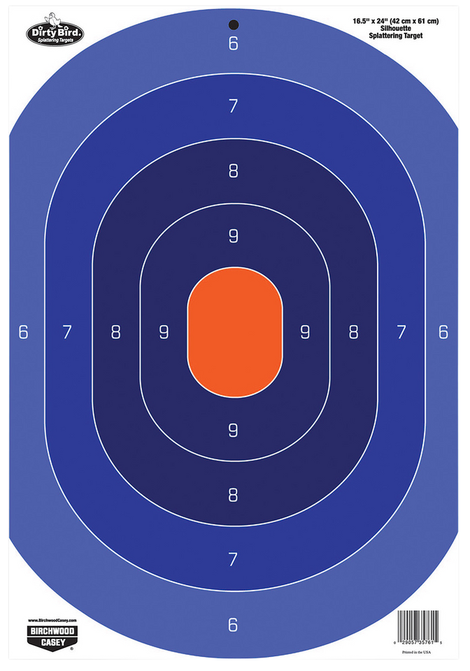 Birchwood Casey Dirty Bird Silhouette Tagboard Target 16.5" x 24" - 3 Pack