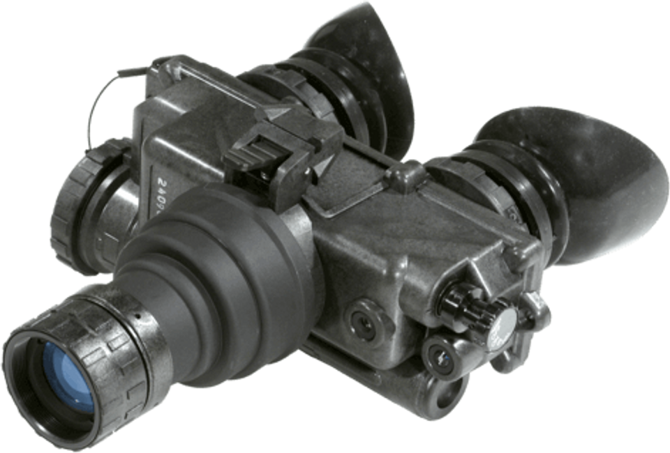 ATN PVS7-WPT Gen 3 Night Vision Goggles, Matte Black, 1x27mm, White Phosphor, 64-72 Ip/mm Resolution