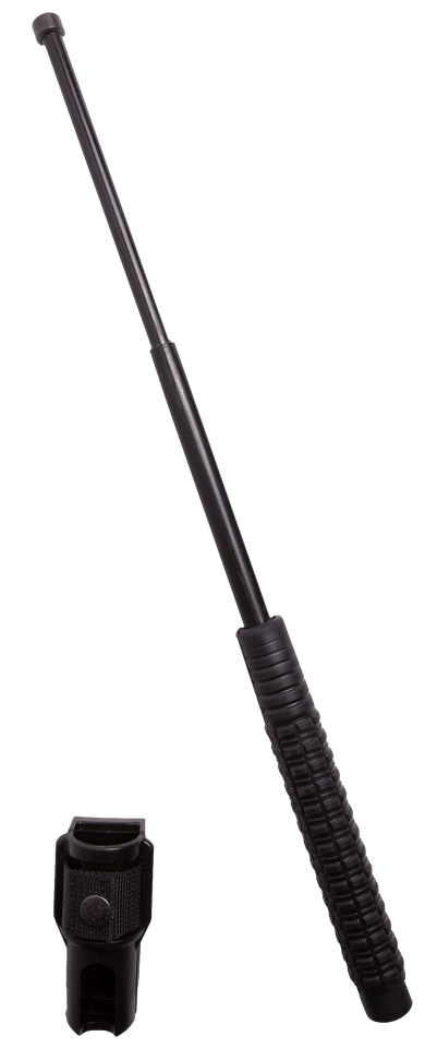 UZIEXB21 Law Enforcement Expandable Baton with Holster - 8.25" to 21" Hardened Steel