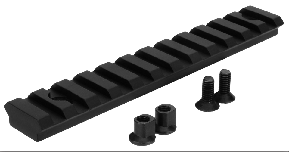 TacFire MAR103 5" KeyMod Picatinny Rail with 11 Slots - Black