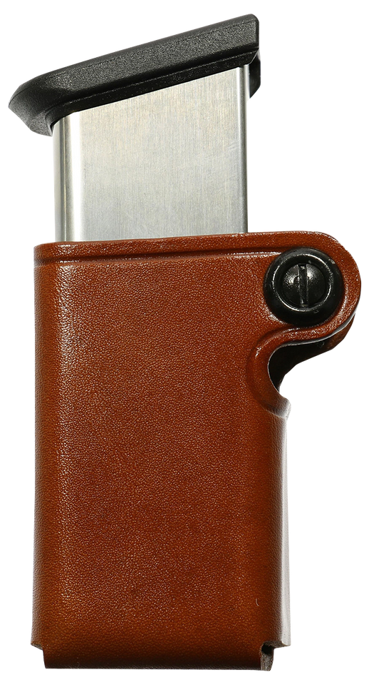 Galco SMC26 Tan Leather Mag Case for Taurus PT945, 1.75" Belt, Ambidextrous