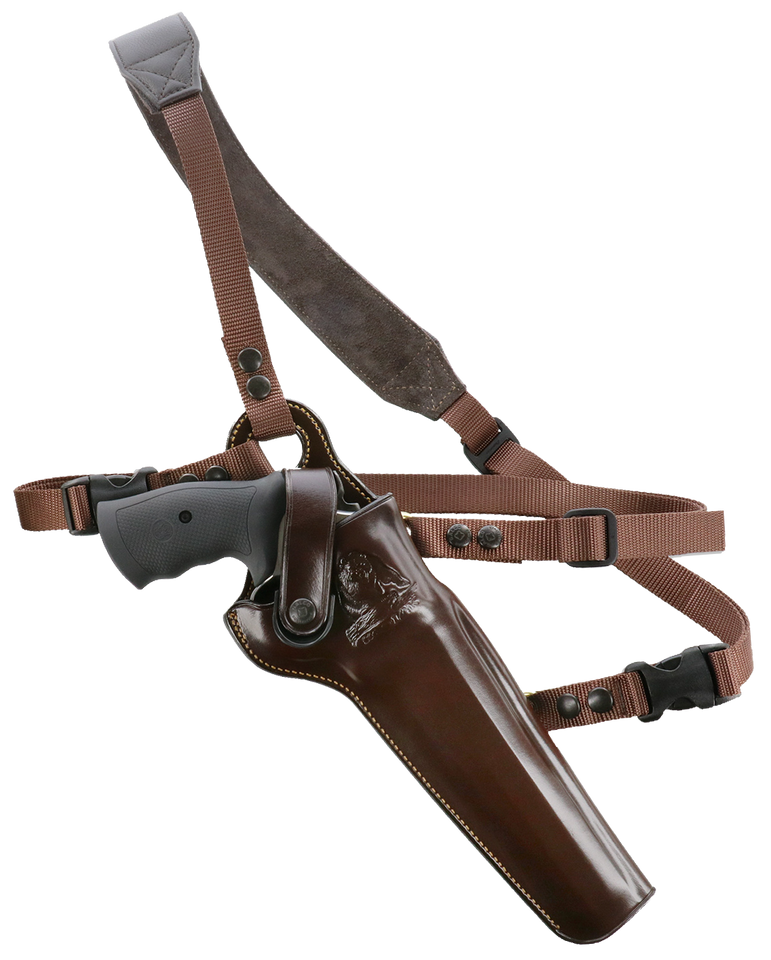 Galco Kodiak Chest Holster for Ruger Blackhawk & Freedom Arms 83 - Right Hand, Havana Brown Leather