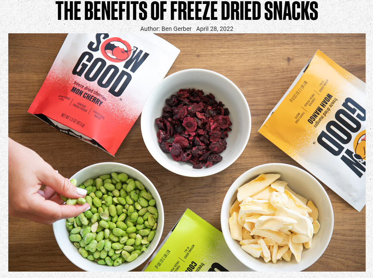 The Benefits of Freeze Dried Snacks