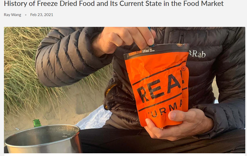 History of Freeze Dried Food and Its Current State in the Food Market