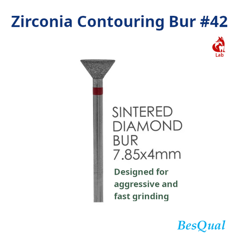Zirconia Sintered Contouring Bur #42
