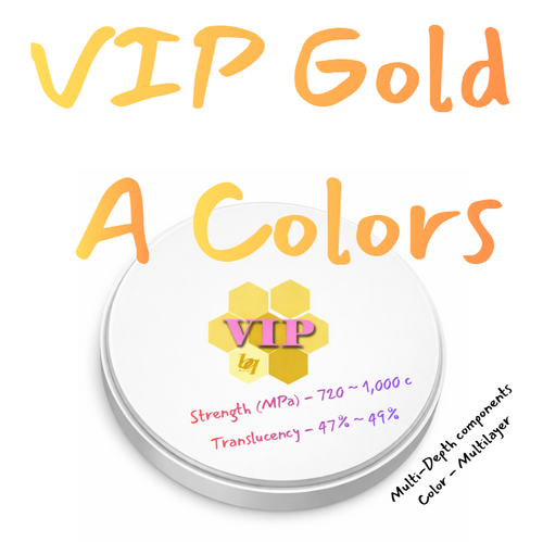 CAD/CAM Zirconia VIP Gold A Colors