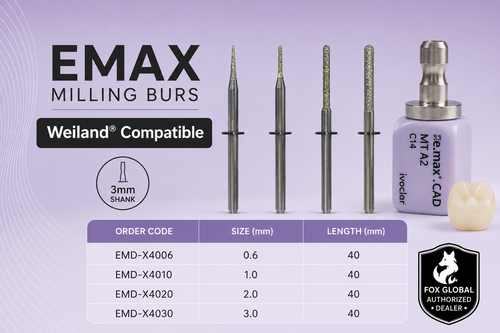 CAD/CAM Milling EMAX Bur Weiland Compatible