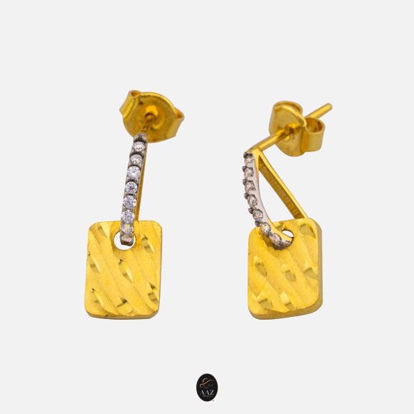 Shimmer 22K Gold Earring