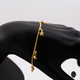 Moon & Stars 22K Gold Bracelet hand angle