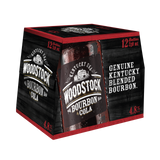 Woodstock Bourbon & Cola 4.8% 330mL Bottles 12 Pack
