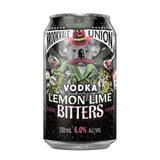 Brookvale Union Vodka Lemon, Lime and Bitters Low Sugar 6.0% 330ml Can 10 Pack