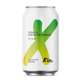 X Long White Zero Sugar Pineapple 5% 330ml Can 10 Pack