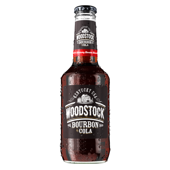 Woodstock Bourbon & Cola 4.8% 330mL Bottles 12 Pack