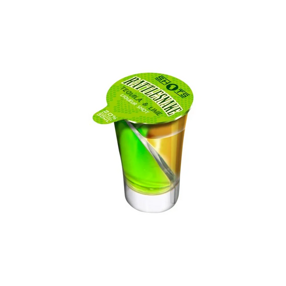 Shots Rattlesnake Tequila Lime 13.9% 30mL 72 Pack