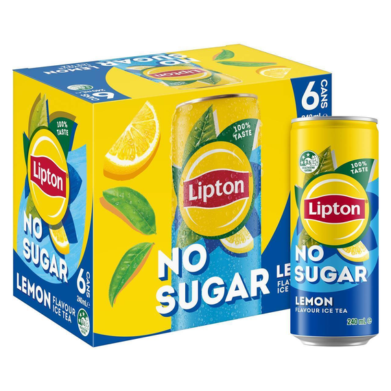 Lipton Ice Tea No Sugar Lemon 240ml 24 Pack Lipton Ice Tea No Sugar Lemon 240ml 24 Pack