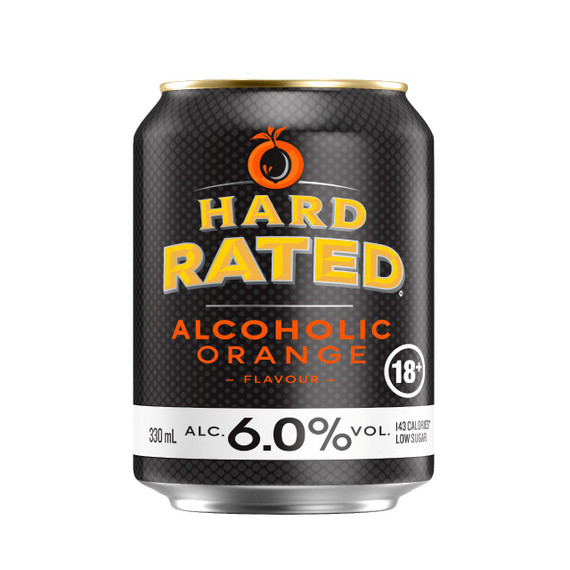 Hard Rated Orange 6.0% 330ml Can 10 Pack