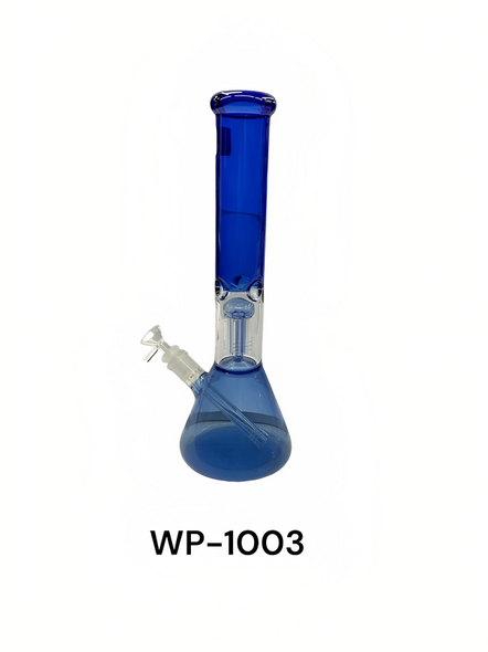 WATER PIPE 14.5" SHOWER BLUE BEAKER