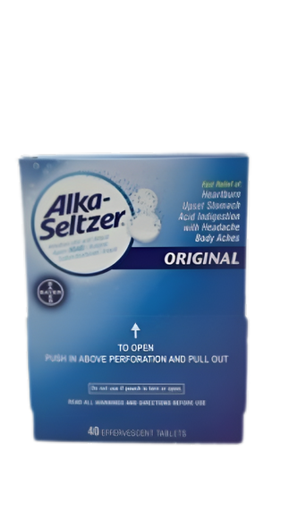 Alka Seltzer Original Effervescent Tablets - 40ct