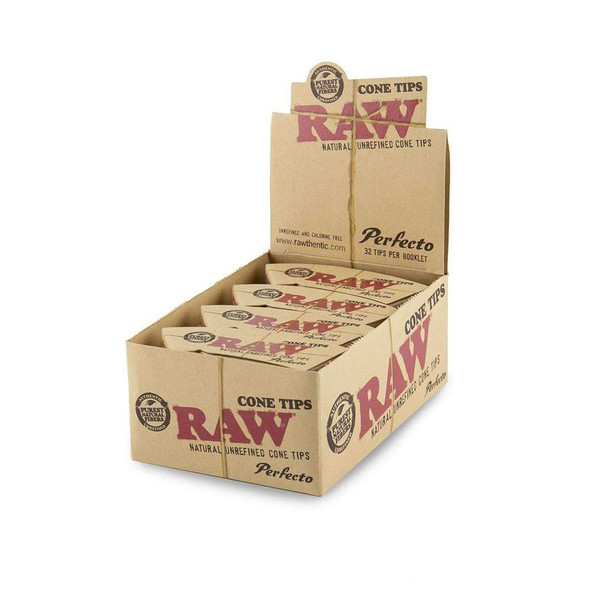 RAW PERFECTO PRE-ROLLED CONE TIPS (PACK OF 20)