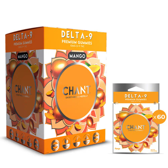 Chant Premium Delta-9 THC Gummies (Box of 60pcs)