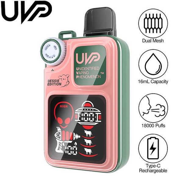 UVP Bessie Edition 18000 Puff Disposable Vape 5% (Pack of 5)