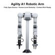 Agility A1 Robotic Arm – Fully Open-Source Humanoid Robot Arm with 7DOF, High Payload & Human-Level Dexterity