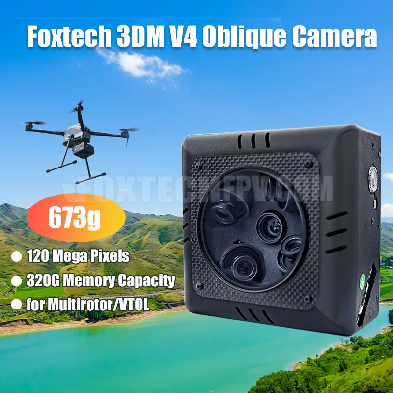 Foxtech 3DM V4 Oblique Camera for 3D modeling high accuracy survey