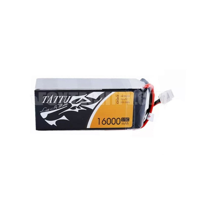 Tattu 22.2V 6S 16000mAh 25C Lipo Battery for Drone UAV