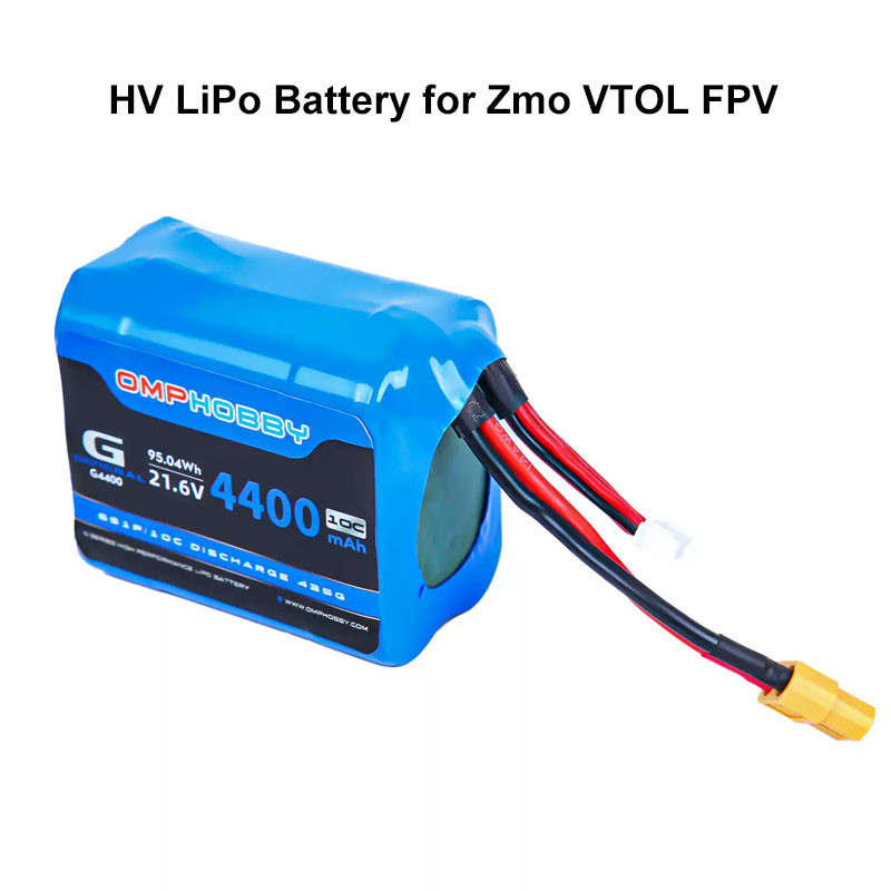 6s 4400mAh HV LiPo Battery for Zmo VTOL FPV