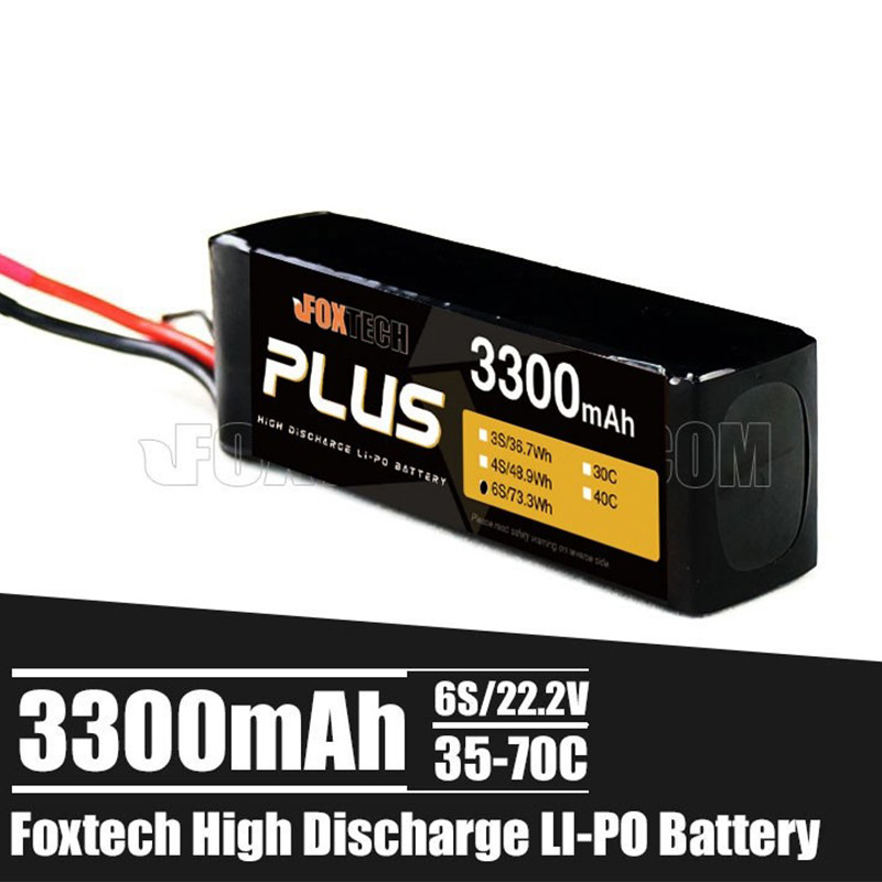 Foxtech 6s 3300mAh High Discharge Lipo Battery