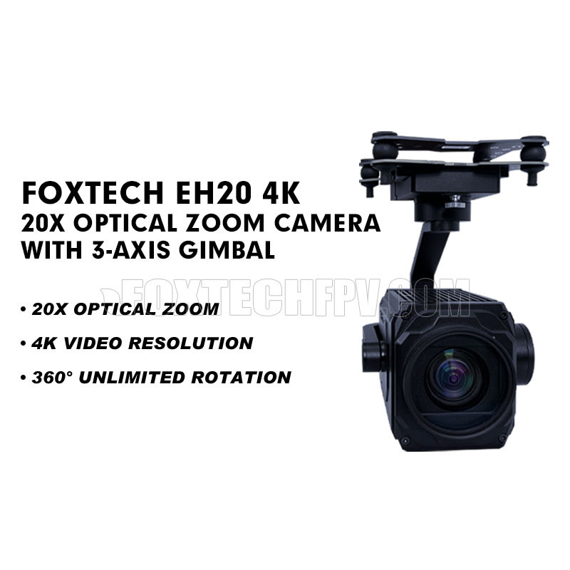 EH20 4K 20X Optical Zoom Camera With 3-Axis Gimbal