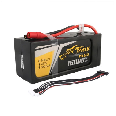 Tattu 22.2V 6S 16000mAh 25C Lipo Battery for Drone UAV